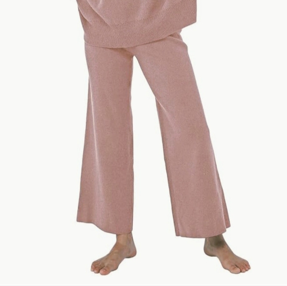Women's Pink Wide Leg Lounge Pants #1173 NWOT